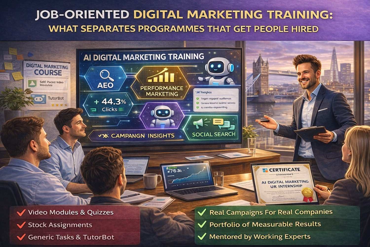 Job-Oriented Digital Marketing Training: What Separates Programmes That Get People Hired
